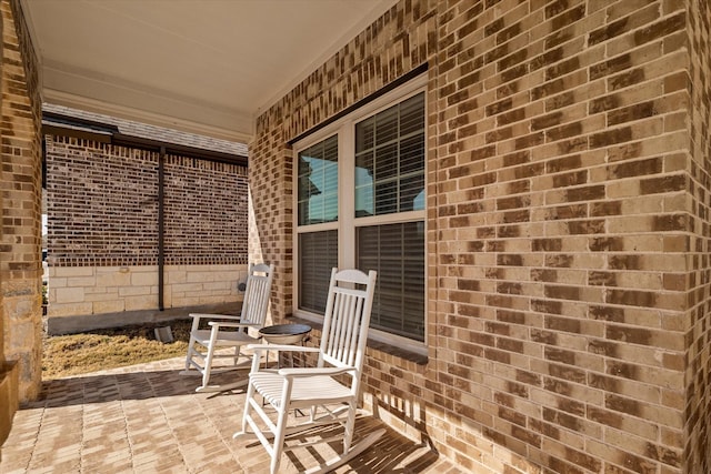 view of patio / terrace with a porch