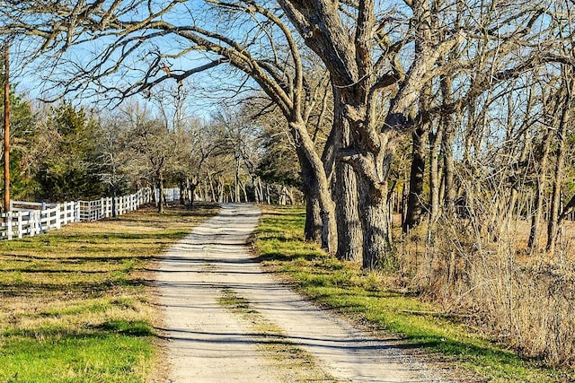 view of street with a view of trees