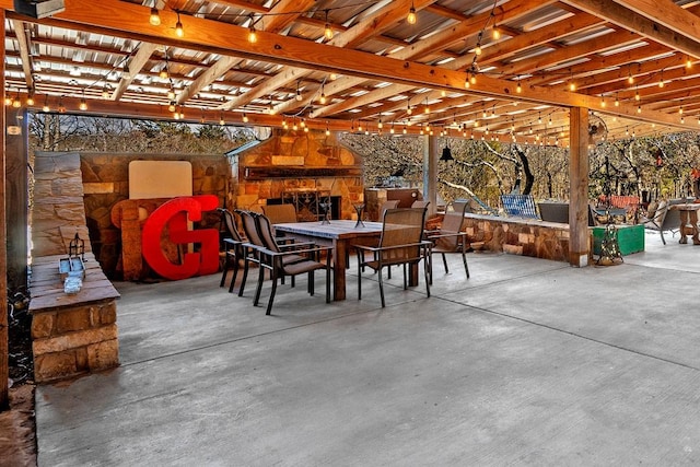 view of patio / terrace with outdoor dining area