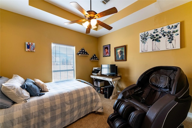 3630 Darnell Dr, Paris, TX 75462 - bedroom with carpet floors and ceiling fan