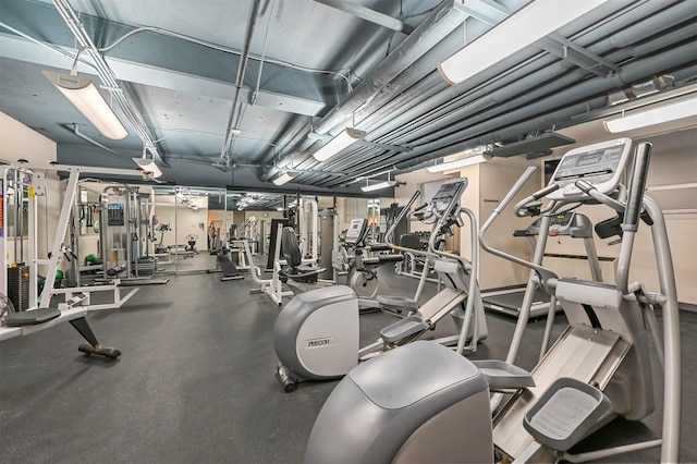 view of workout area