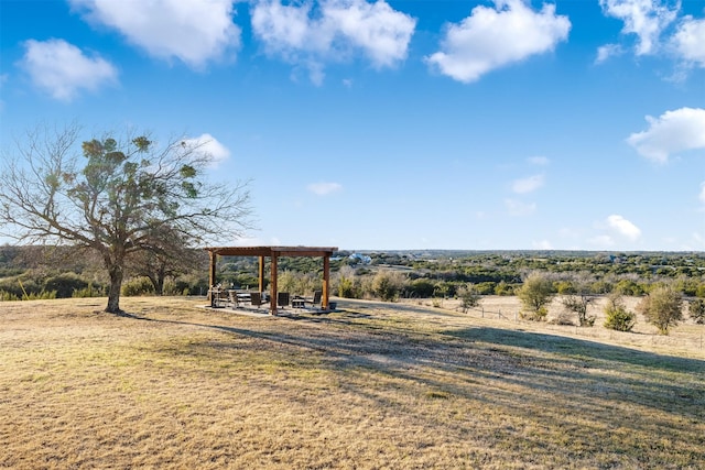 view of yard featuring a gazebo