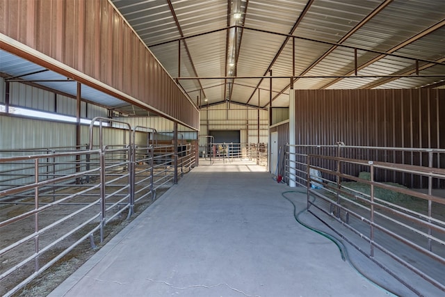 view of horse barn