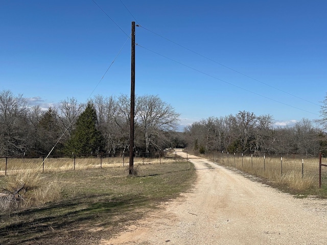 view of road