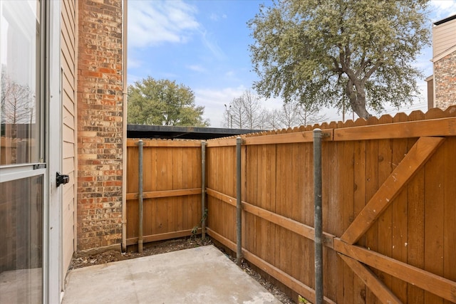 exterior space with fence