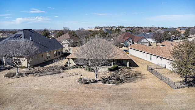 drone / aerial view featuring a residential view