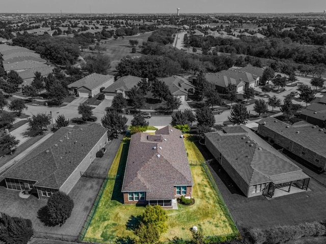 drone / aerial view featuring a residential view