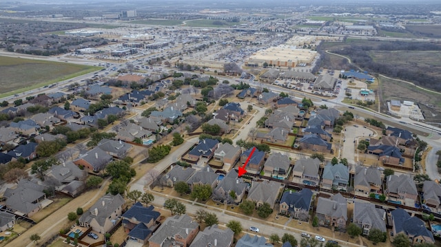 birds eye view of property featuring a residential view