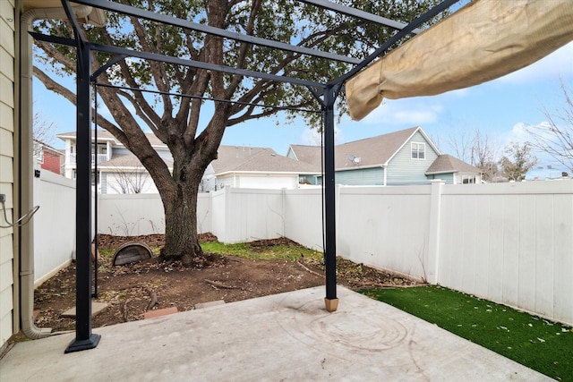 view of patio / terrace featuring a fenced backyard