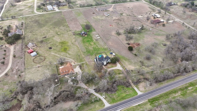 bird's eye view featuring a rural view