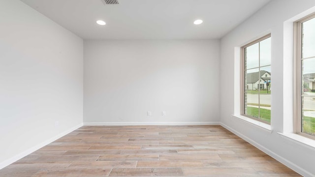 4343 Hudson St, Fate, TX 75087 - spare room with recessed lighting and light wood finished floors