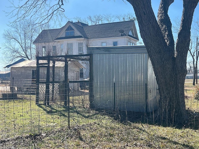 exterior space with fence