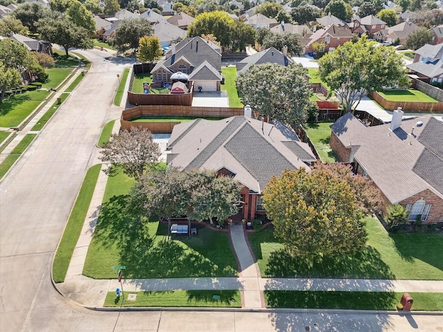 birds eye view of property featuring a residential view