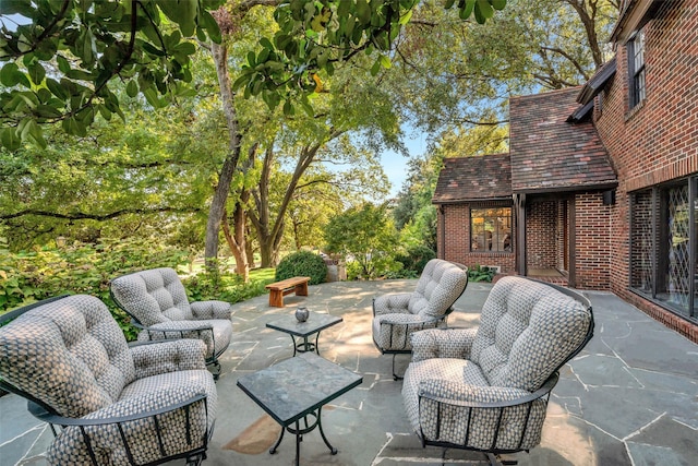 view of patio / terrace with an outdoor hangout area