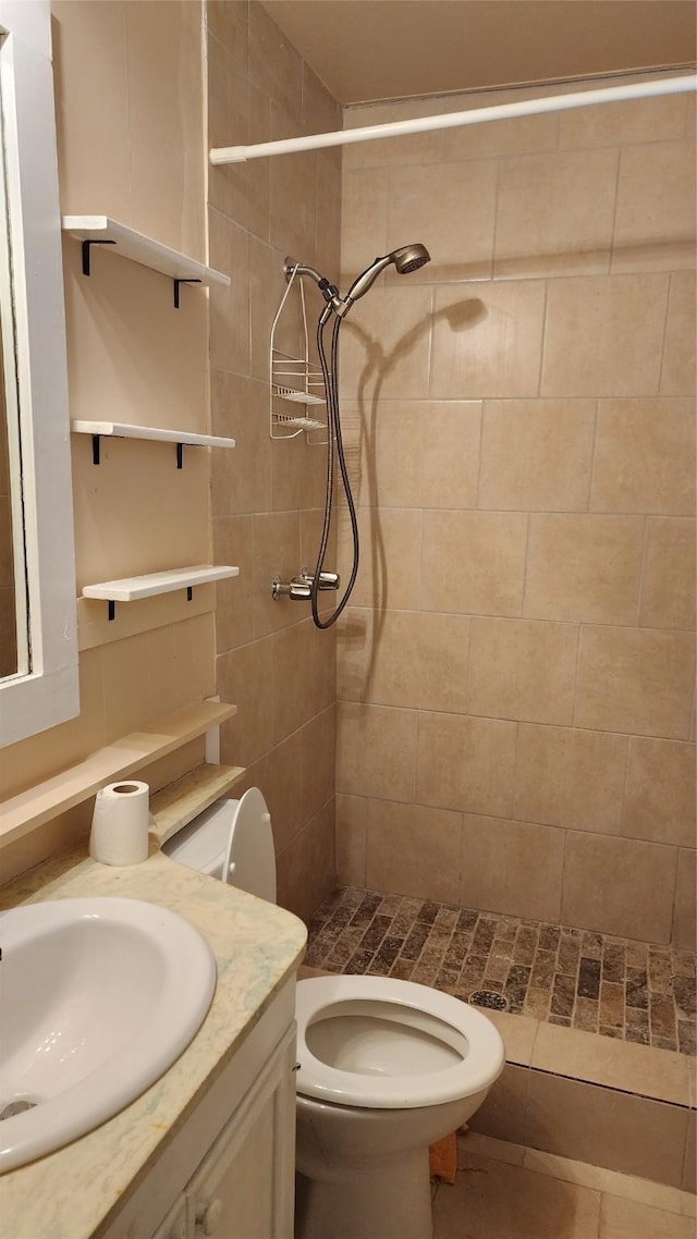 437 W Grenoble Dr, Grand Prairie, TX 75052 - full bath with toilet, a shower stall, and vanity
