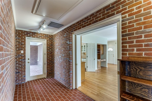 doorway to property featuring visible vents