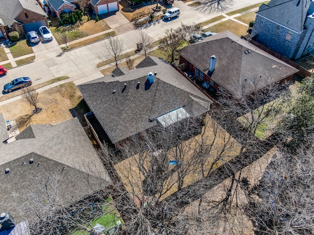 bird's eye view with a residential view