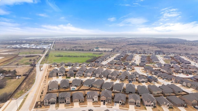 aerial view featuring a residential view