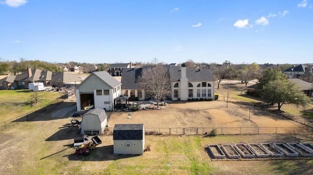 bird's eye view featuring a residential view