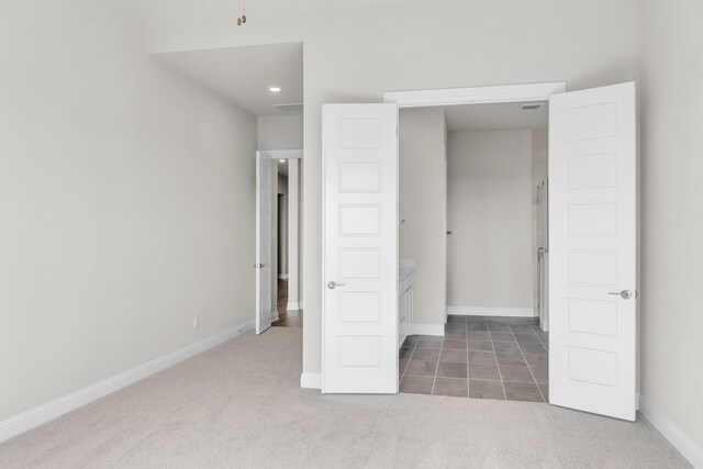 5509 Gaelic Dr, Celina, TX 75009 - unfurnished bedroom featuring baseboards, carpet, visible vents, and recessed lighting