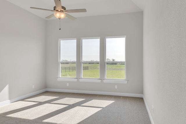 5509 Gaelic Dr, Celina, TX 75009 - carpeted spare room featuring baseboards, a ceiling fan, and plenty of natural light