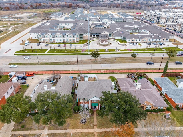 drone / aerial view with a residential view