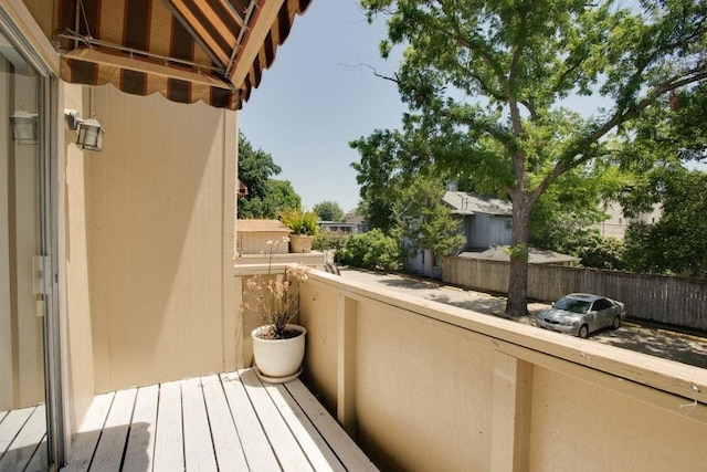 view of balcony