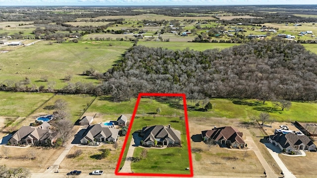 aerial view featuring a residential view