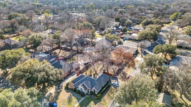 drone / aerial view with a residential view