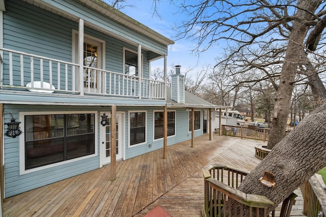 view of wooden terrace