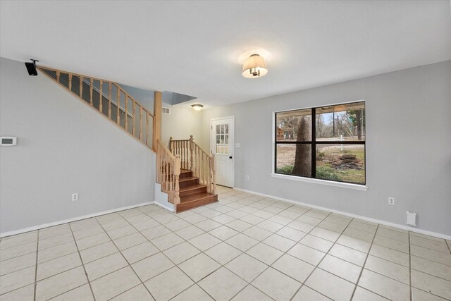 149 Lakeview Dr, Streetman, TX 75859 - interior space with baseboards, stairs, and visible vents
