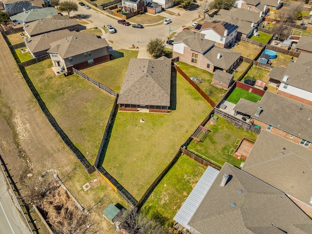 birds eye view of property featuring a residential view