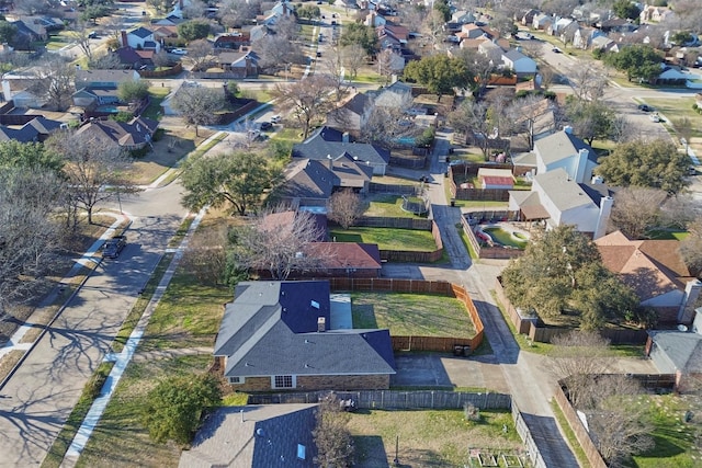 aerial view featuring a residential view