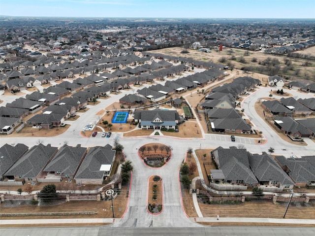 bird's eye view featuring a residential view