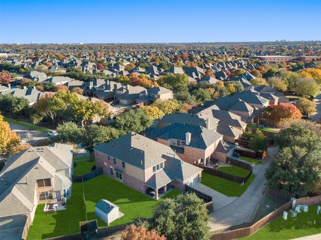 aerial perspective of suburban area