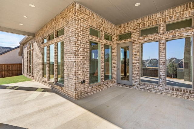 view of patio / terrace with fence