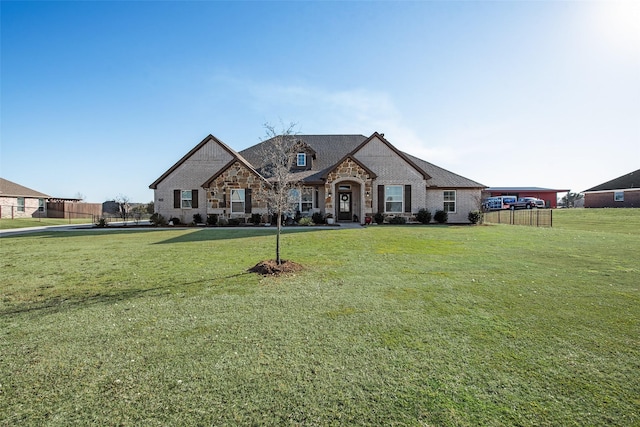 1016 Northern Oaks Ct, Springtown, TX 76082 - french country style house featuring stone siding and brick siding