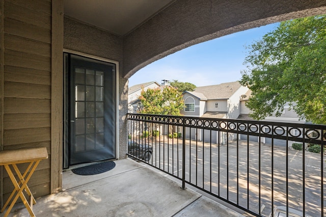 view of balcony