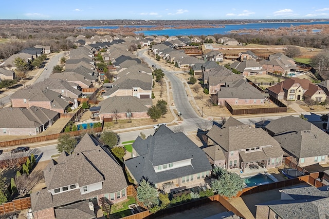 drone / aerial view featuring a residential view