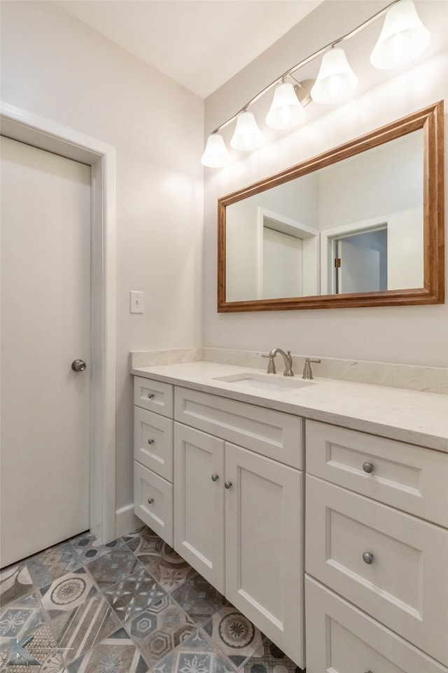 bathroom featuring vanity