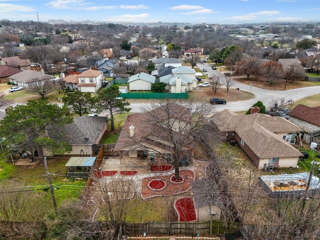 drone / aerial view featuring a residential view