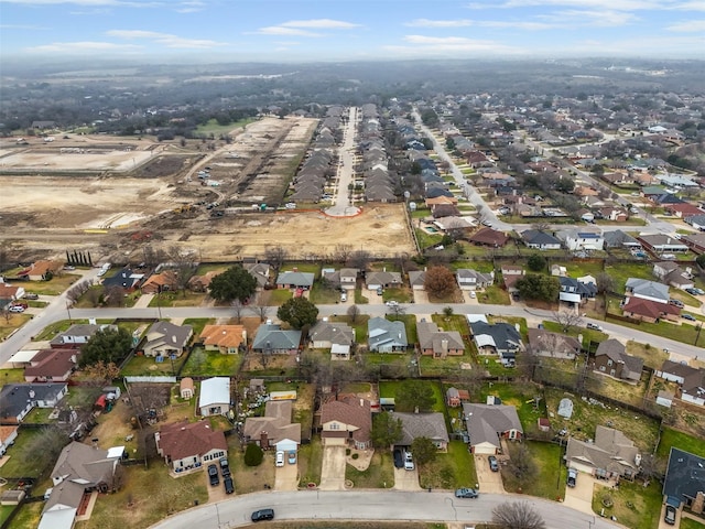 bird's eye view with a residential view