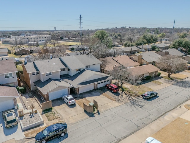 birds eye view of property featuring a residential view