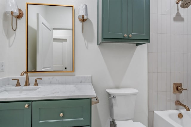 4618 Flat Creek Cv, Tyler, TX 75703 - bathroom with toilet, vanity, and  shower combination