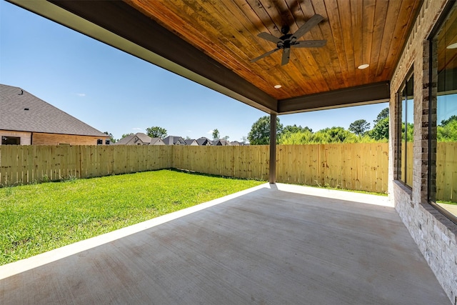 4618 Flat Creek Cv, Tyler, TX 75703 - view of patio featuring a ceiling fan