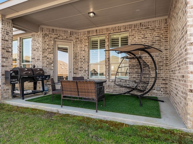 view of patio / terrace with grilling area