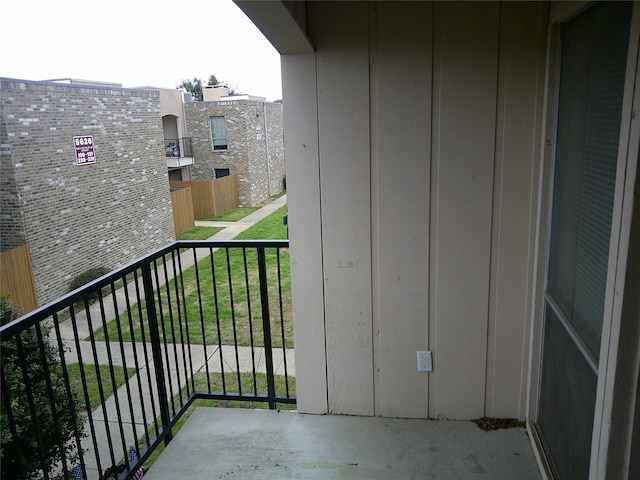 view of balcony