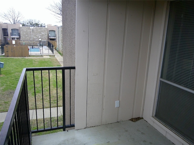 view of balcony