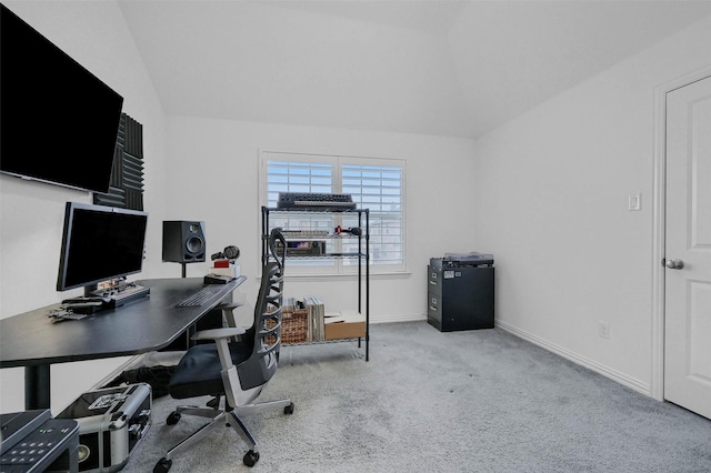 782 Corner Post Path, Celina, TX 75009 - office space with lofted ceiling, light colored carpet, and baseboards