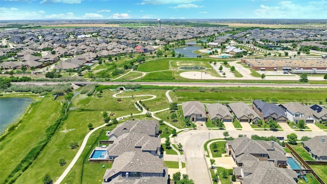 782 Corner Post Path, Celina, TX 75009 - aerial view of property and surrounding area with nearby suburban area and a nearby body of water